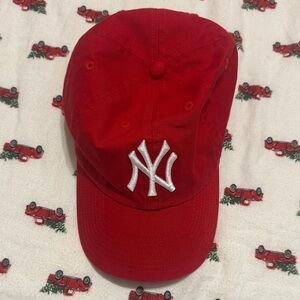 47 brand Red Cap with White Logo